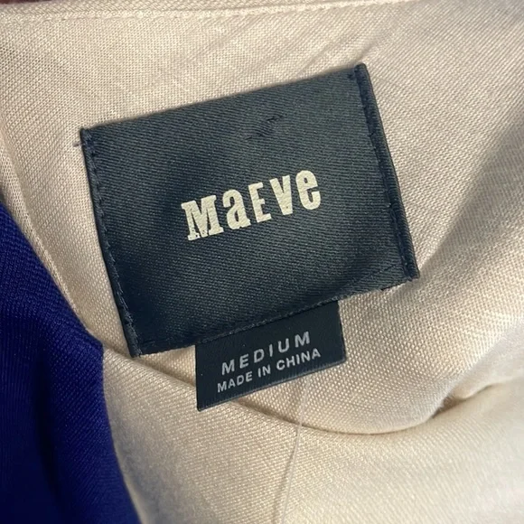 NWT Anthropologie Maeve Elysian Maxi Dress Colorblock - Picture 4 of 4